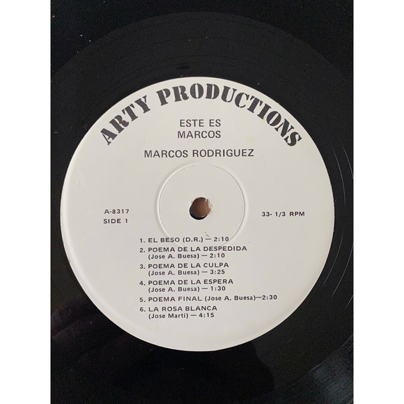 Marcos Rodriguez Este Es Marcos LP Arty Productions A-8317 VG Vinyl Record - Picture 5 of 7